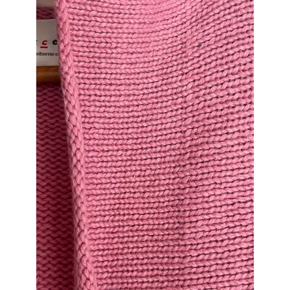 NWT MEDIUM Access Liz Claiborne Rose Pink Open Angora Blend Cardigan Sweater - Picture 6 of 9